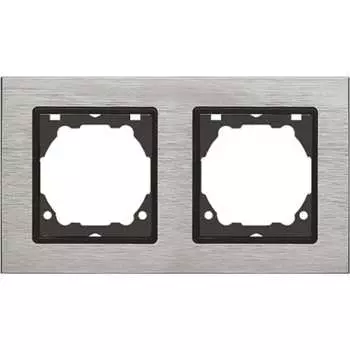 Двухместная рамка Vesta Electric Exclusive Silver Metallic FRM050205SER