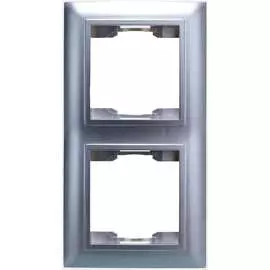 Двухместная рамка Volsten V01-25-A21-M Argento Violet 10098