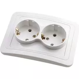 Двухместная розетка АБК-СИЛА