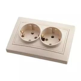 Двухместная розетка АБК-СИЛА