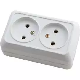 Двухместная розетка АБК-СИЛА