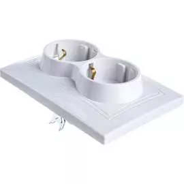 Двухместная розетка АБК-СИЛА