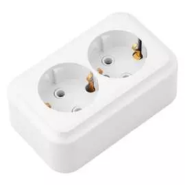 Двухместная розетка BYLECTRICA ПРАЛЕСКА РА16-261