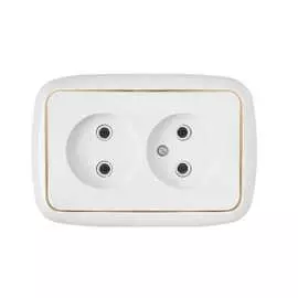 Двухместная розетка BYLECTRICA