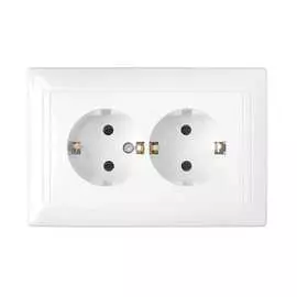 Двухместная розетка BYLECTRICA СТИЛЬ РС16-313