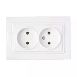 Двухместная розетка BYLECTRICA УЮТ РС16-343