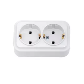 Двухместная розетка BYLECTRICA ВАРИАНТ РА16-0142