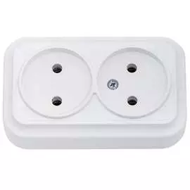 Двухместная розетка BYLECTRICA ВАРИАНТ РА16-0141