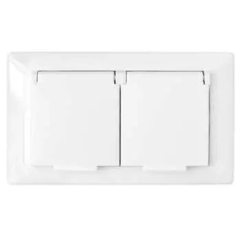 Двухместная розетка BYLECTRICA СТИЛЬ РС16-400