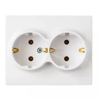 Двухместная розетка BYLECTRICA МАСТЕР РС16-0042