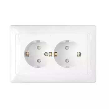 Двухместная розетка BYLECTRICA СТИЛЬ РС16-351