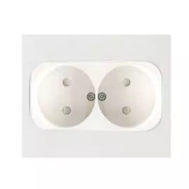 Двухместная розетка EKF PROxima Стокгольм EXR10-102-10