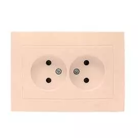 Двухместная розетка EKF Валенсия PROxima EWR10-102-20