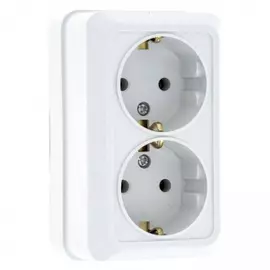Двухместная розетка EKF