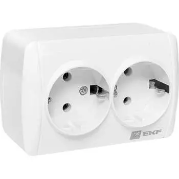 Двухместная розетка EKF владивосток EQR16-129-30-54