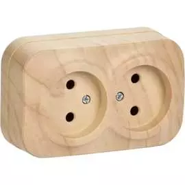 Двухместная розетка IEK GLORY РС22-2-ХС ERH20-K34-10