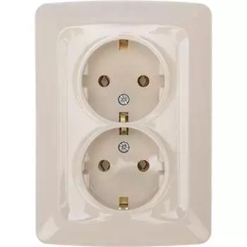 Двухместная розетка KRANZ dea KR-78-0248