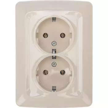 Двухместная розетка KRANZ dea KR-78-0250