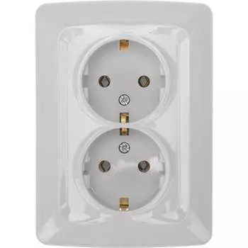 Двухместная розетка KRANZ dea KR-78-0218
