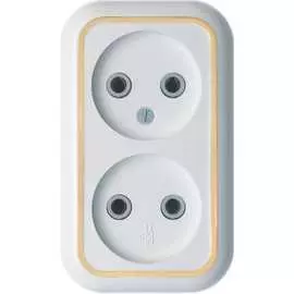 Двухместная розетка Кунцево-Электро ВАЛЕНТИНА РА10-382 5417