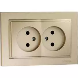 Двухместная розетка MONO ELECTRIC DESPINA 102-222205-121