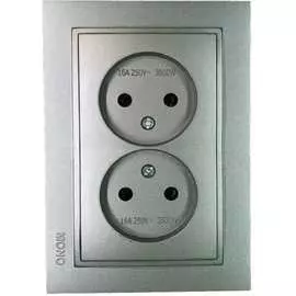 Двухместная розетка MONO ELECTRIC