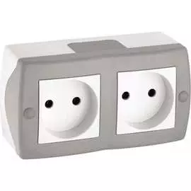 Двухместная розетка MONO ELECTRIC