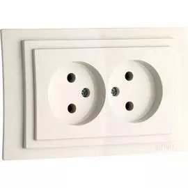 Двухместная розетка MONO ELECTRIC