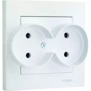 Двухместная розетка Nilson Moda 21111025