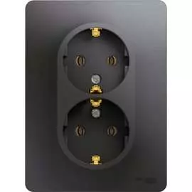 Двухместная розетка Systeme Electric GLOSSA GSL001324