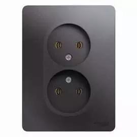 Двухместная розетка Systeme Electric GLOSSA GSL001320