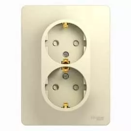 Двухместная розетка Systeme Electric GLOSSA GSL000226