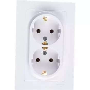 Двухместная розетка Systeme Electric ATLAS DESIGN 1240135