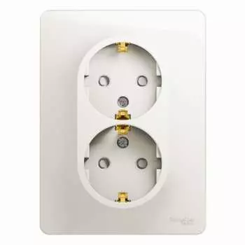 Двухместная розетка Systeme Electric GLOSSA GSL000626