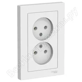 Двухместная розетка Systeme Electric ATLAS DESIGN ATN000120