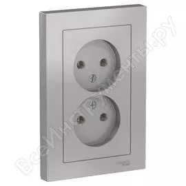 Двухместная розетка Systeme Electric ATLAS DESIGN ATN000320
