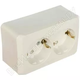 Двухместная розетка Systeme Electric Этюд PA16-008B