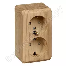 Двухместная розетка Systeme Electric Этюд PA16-008T