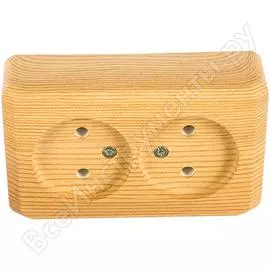 Двухместная розетка Systeme Electric Этюд Дача PA16-005D