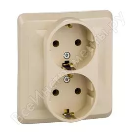 Двухместная розетка Systeme Electric Этюд PC16-007K