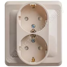 Двухместная розетка Systeme Electric Этюд PC16-008K