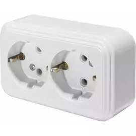Двухместная розетка STEKKER PST16-31-20 39695