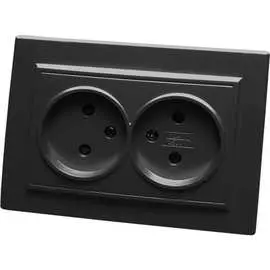 Двухместная розетка STEKKER PST10-9013-03 Эрна 39478