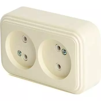Двухместная розетка STEKKER