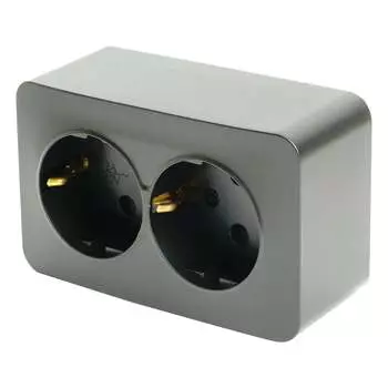 Двухместная розетка STEKKER софия 49498