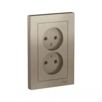 Двухместная розетка Systeme Electric ATLAS DESIGN ATN000520 1240315