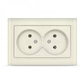 Двухместная розетка UNIVersal Бриллиант 7948745