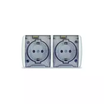 Двухместная розетка UNIVersal К2232