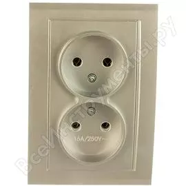 Двухместная розетка UNIVersal Бриллиант 7949766