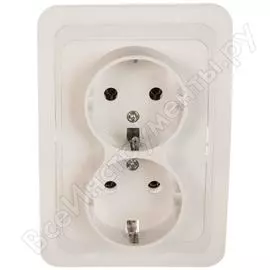 Двухместная розетка UNIVersal Валери В0128